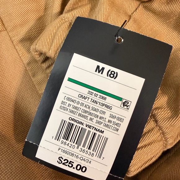 Art Class Utility Zip Jacket – Craft Tan – Size M (8) kids unisex school uniform - Picture 9 of 9